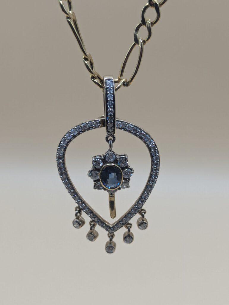 Sapphire & Diamond Pendant